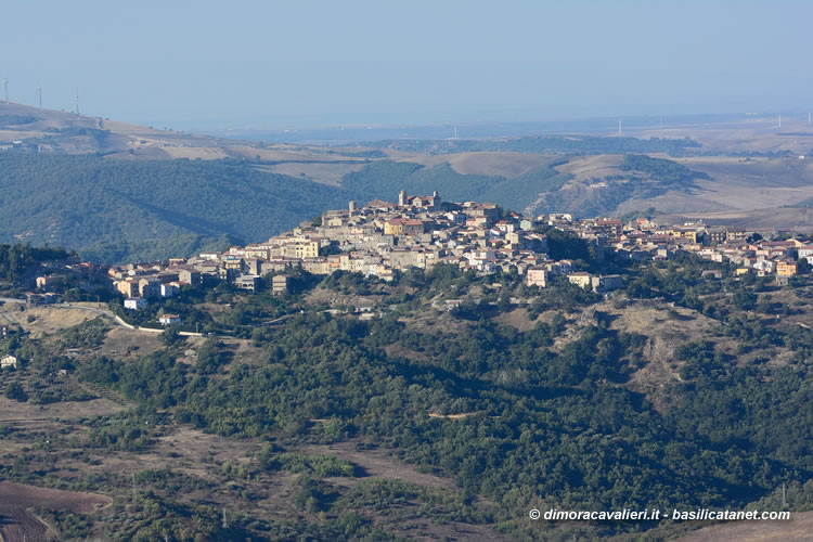 Paesaggio Agriturismo La Dimora dei Cavalieri Vaglio Basilicata