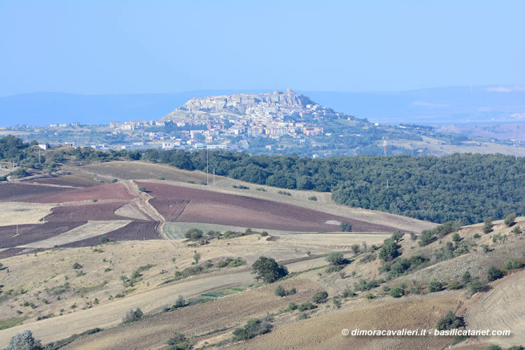 Paesaggio Agriturismo La Dimora dei Cavalieri Vaglio Basilicata